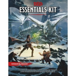 5th edition Dungeons and dragons essentials kit package with white background